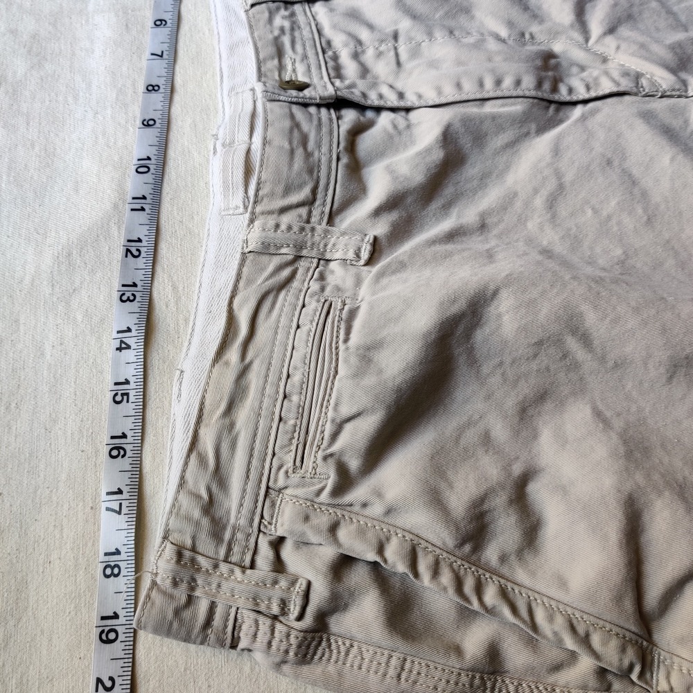 Polo Ralph Lauren Men's Relaxed Fit Chino Shorts Size 38 Khaki Flat Front String - Picture 10 of 12
